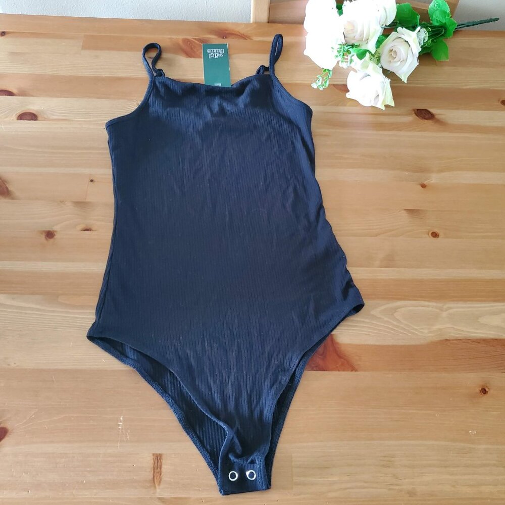 Wild Fable - Women's Bodysuit Spaghetti Strap Ribbed Black Size XS - Picture 8 of 8